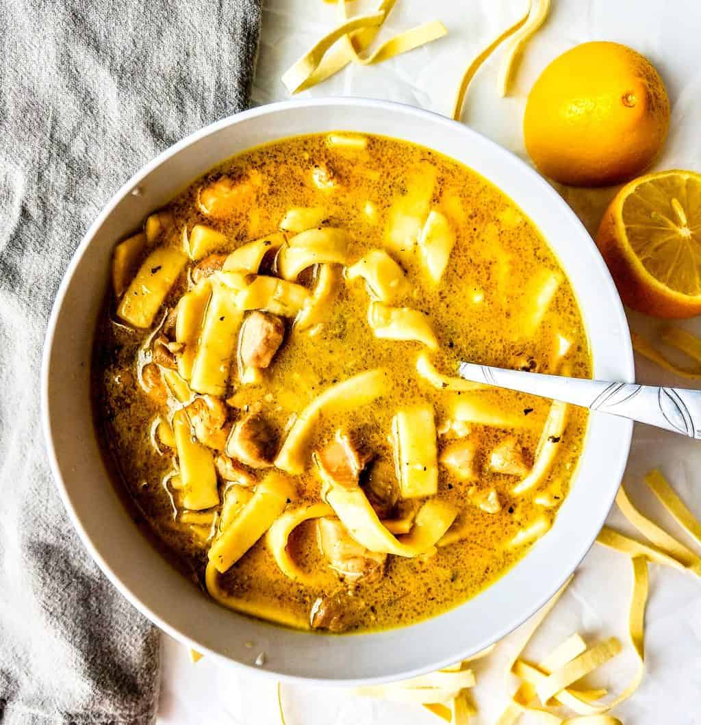 sweet onion chicken noodle soup