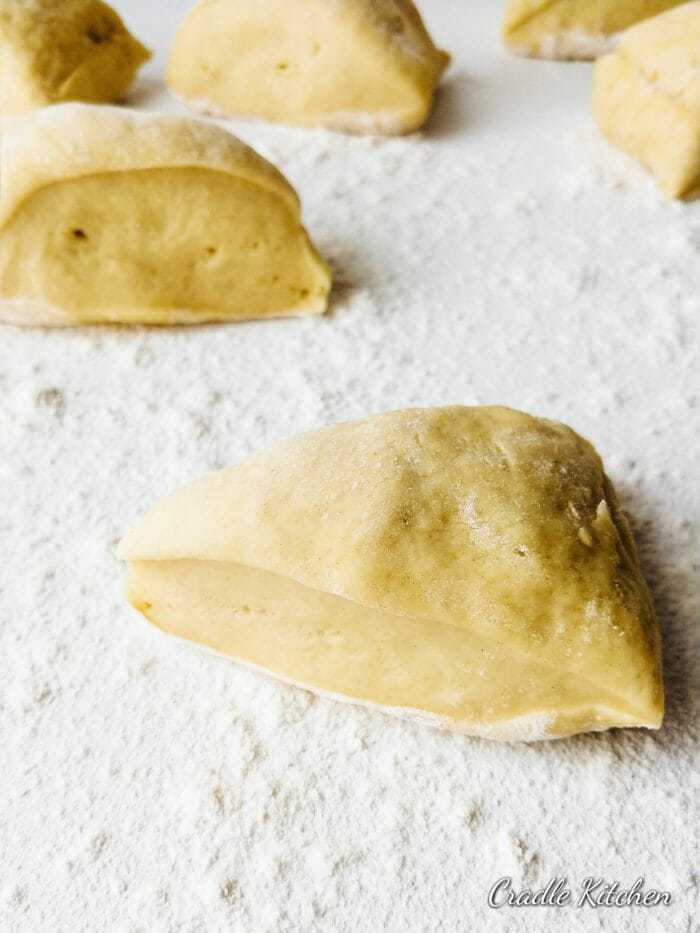 buttermilk naan dough divided 