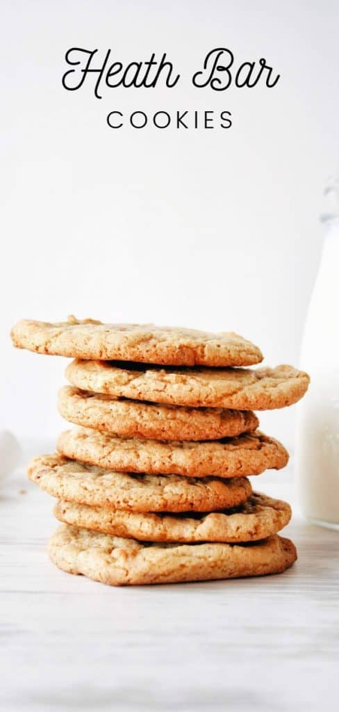 heath bar cookies stacked pinterest pin